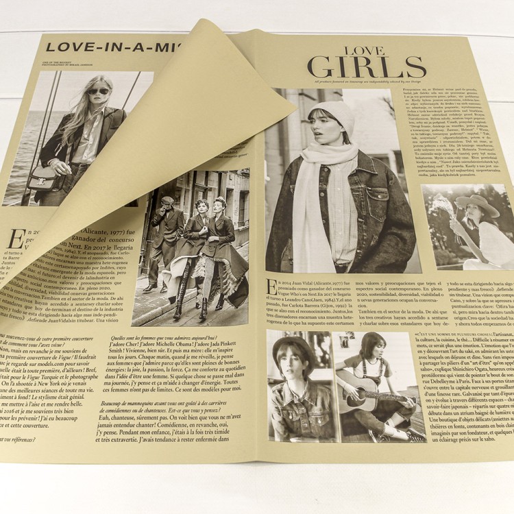 1616/4248 Плёнка в листах 56,5*56,5 (20 шт.) матовая "Газета GIRLS" 65мкм Бежевый 1/60 1616/4248 Плёнка в листах 56,5*56,5 (20 шт.) матовая "Газета GIRLS" 65мкм Бежевый 1/60