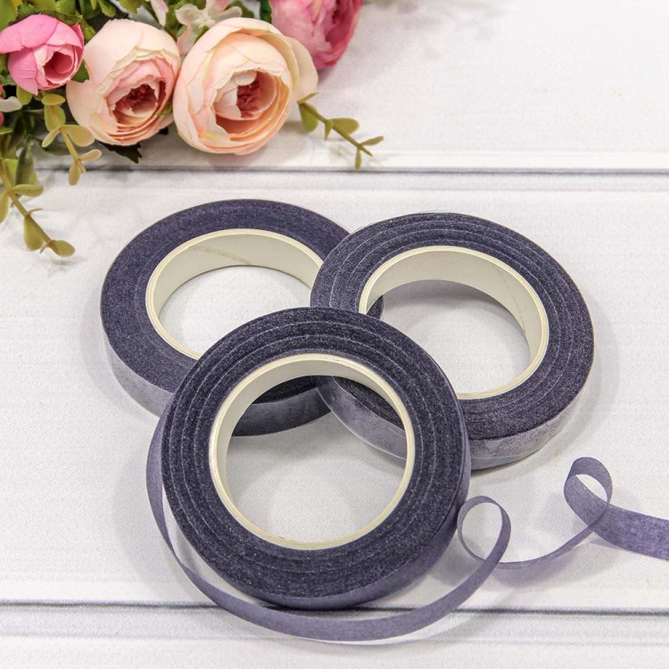 2603/12 Тейп-лента для цветов 1,2см*25ярд Фиолетово-синий 1/12 1/360