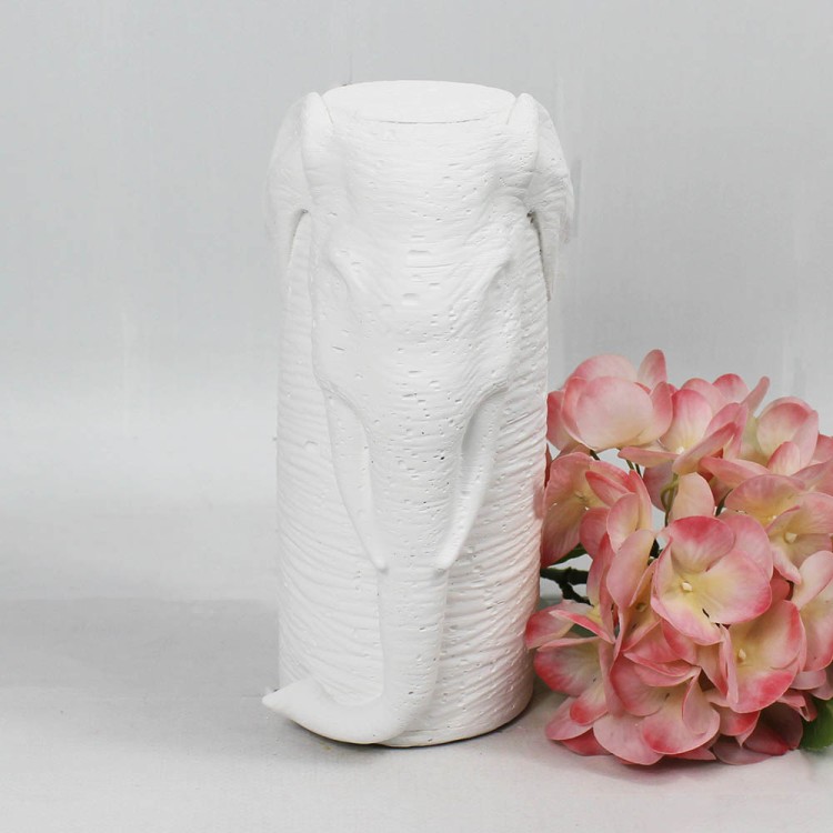 1009550001 СЛОН ХАТХИ Фигурка гипсовая интерьерная декоративная H-200мм D-95мм