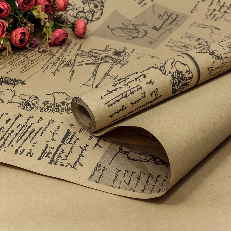 500197 Бумага Крафт 70см 400г "Пушкин" 1/10