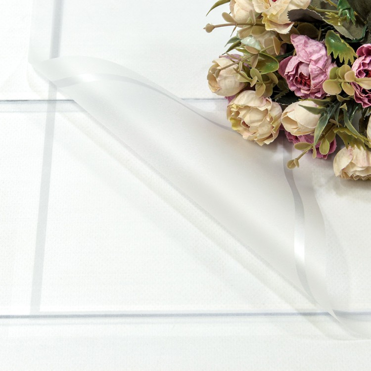 1632/4 Плёнка в листах 57*57 (20 шт.) матовая с цветной рамкой 50мкм Серебряный 1/60