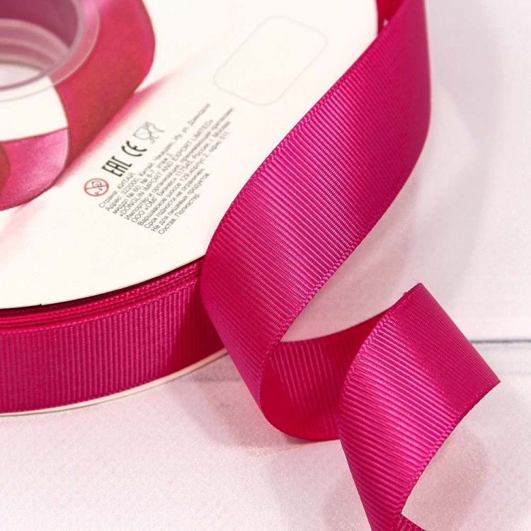 563-25/14 Лента Репсовая 2,5см*100ярд Вишнёвый 1/13 1/52