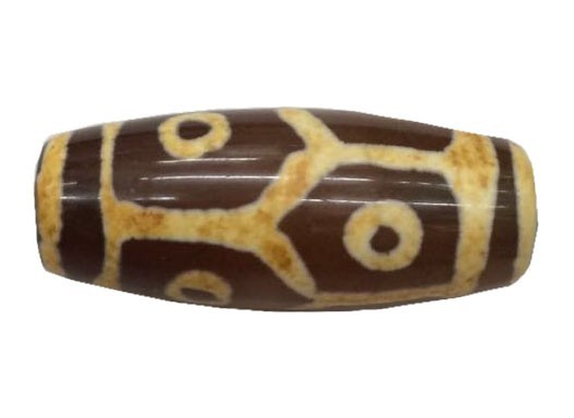 DZ134 Бусина дзи "Шестиглазая" 30 мм