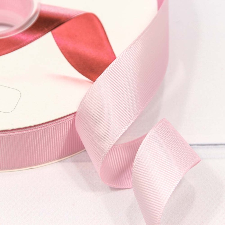 563-25/64 Лента Репсовая 2,5см*100ярд Бледно-розовый 1/13 1/52