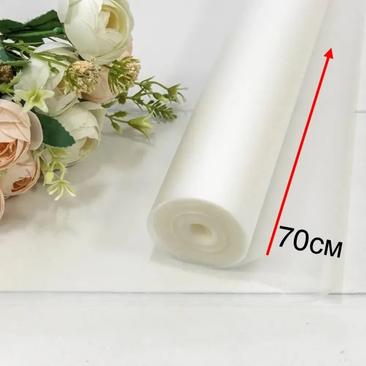 100057/2 Плёнка 700 мм 1000г матовая однотонная 40мкм Белый 1/10 100057/2 Плёнка 700 мм 1000г матовая однотонная 40мкм Белый 1/10