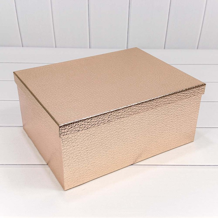 721604/0004 Коробки Прямоугольные Набор 1/10 34*26*15,3 "Кожа крокодила" Бронзовый 1/6