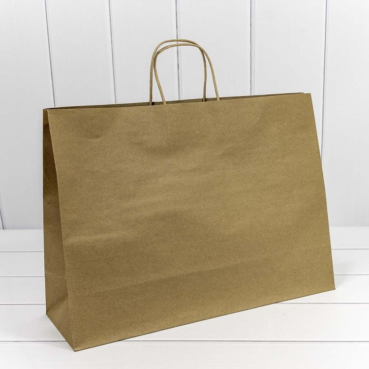 000216AA/8 Пакет подарочный Крафт 45*33*15 1/20 1/120