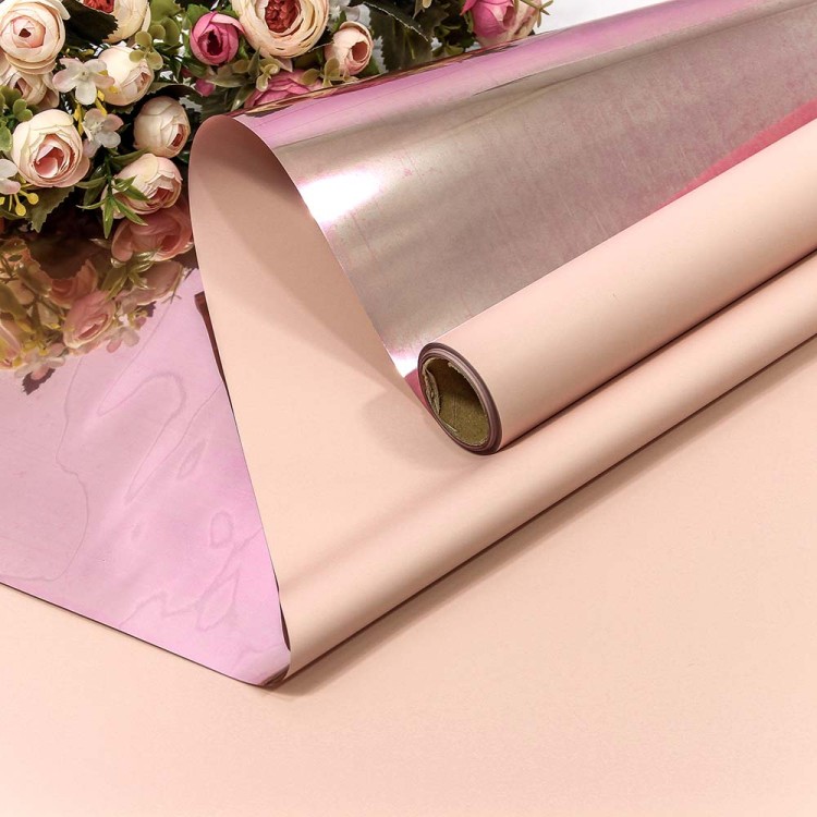 001328/11 Плёнка 0,58*10м матовая металлизированная Персиковый 1/30 001328/11 Плёнка 0,58*10м матовая металлизированная Персиковый 1/30