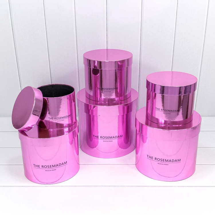 721618/5 Коробки Цилиндр Набор 1/6 25*22,5 "The Rosemadam" Розовый 1/8