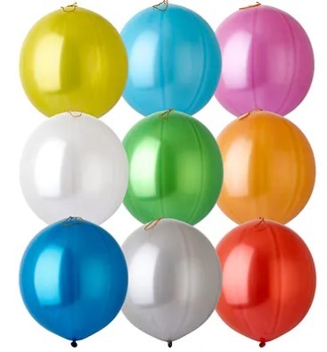 1104-0001 Шары 45см Панч-болл металлик 25шт 1104-0001 Шары 45см Панч-болл металлик 25шт