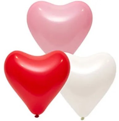 1105-0361 Шары Сердце 30см цвет ассорти 50шт 1105-0361 Шары Сердце 30см цвет ассорти 50шт