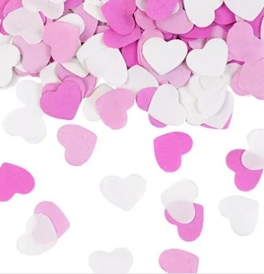1501-5823 Хлопушка Бумфети 30см Сердца бумажные