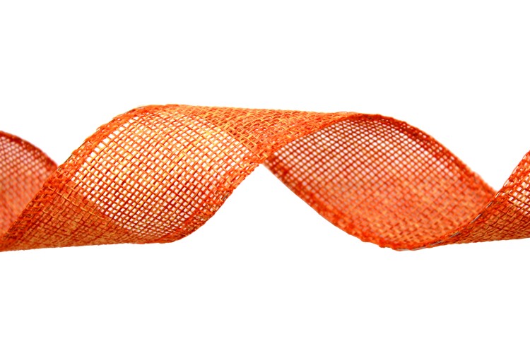 5511-25/10 Лента декоративная из искусственного льна с проволокой 2,5 см*25 ярд оранжевый 1/100 5511-25/10 Лента декоративная из искусственного льна с проволокой 2,5 см*25 ярд оранжевый 1/100