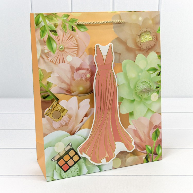 000318A Пакет подарочный с 3D аппликацией "Детский" (микс 318) 30*41,5*12 210г 1/20 1/120