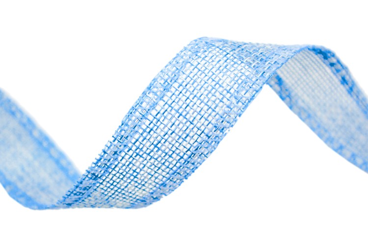 5511-25/11 Лента декоративная из искусственного льна с проволокой 2,5 см*25 ярд голубой 1/100 5511-25/11 Лента декоративная из искусственного льна с проволокой 2,5 см*25 ярд голубой 1/100