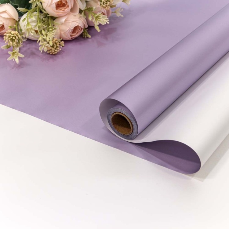 001318/27 Плёнка 0,58*10м двухсторонняя 60мкм Сиреневый/Белый 1/30 001318/27 Плёнка 0,58*10м двухсторонняя 60мкм Сиреневый/Белый 1/30