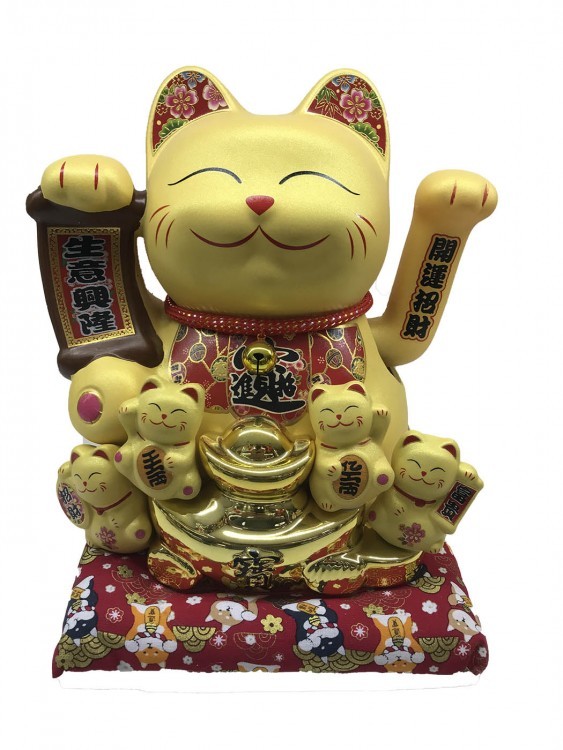 107117 Кот удачи фарфоровый Императорский (электрический) 107117 Кот удачи фарфоровый Императорский (электрический)