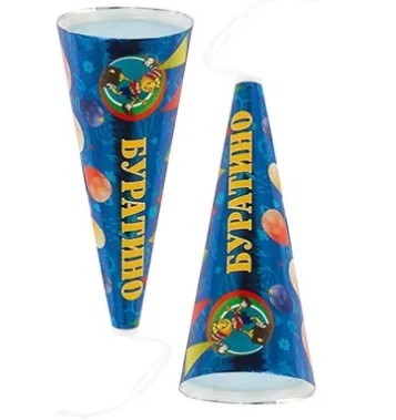 1501-7118 Хлопушка Конус Буратино 12см