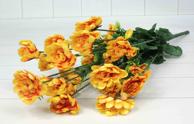 303-12-600/11 Искусственные цветы Астры Желтые 55см 1/1