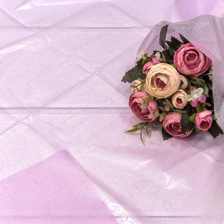 000100/27 Бумага в листах "Тишью" 50*66 (10 шт.) Сиреневый 1/250 