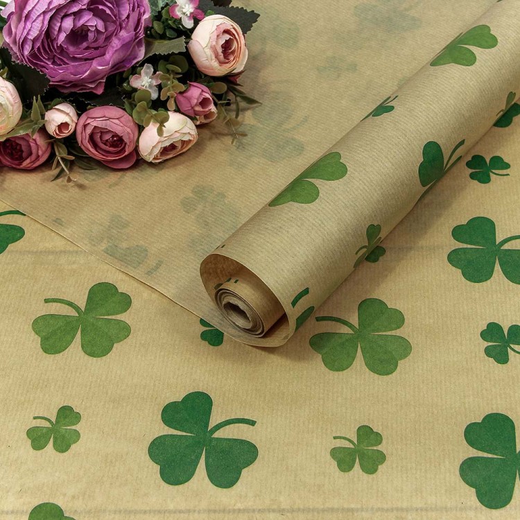 1403/48 Бумага Крафт 0,72*10м Верже 40г "Клевер" 1/22
