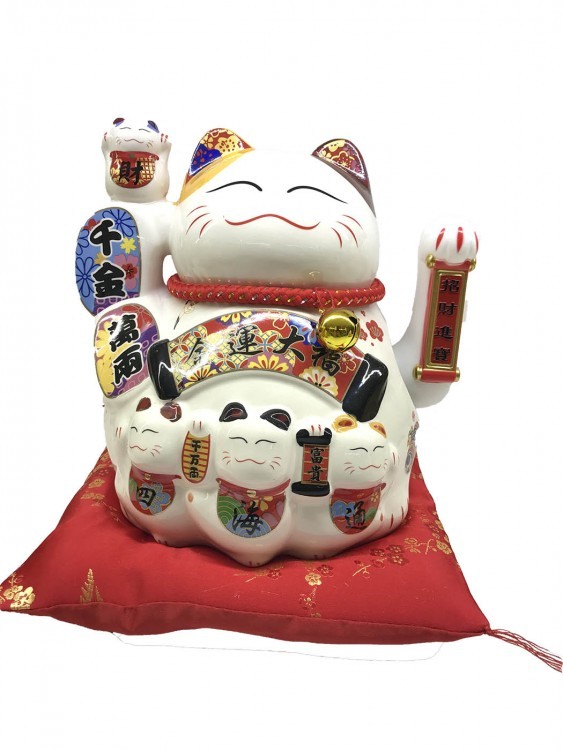 107102-1 Кот удачи фарфоровый 107102-1 Кот удачи фарфоровый