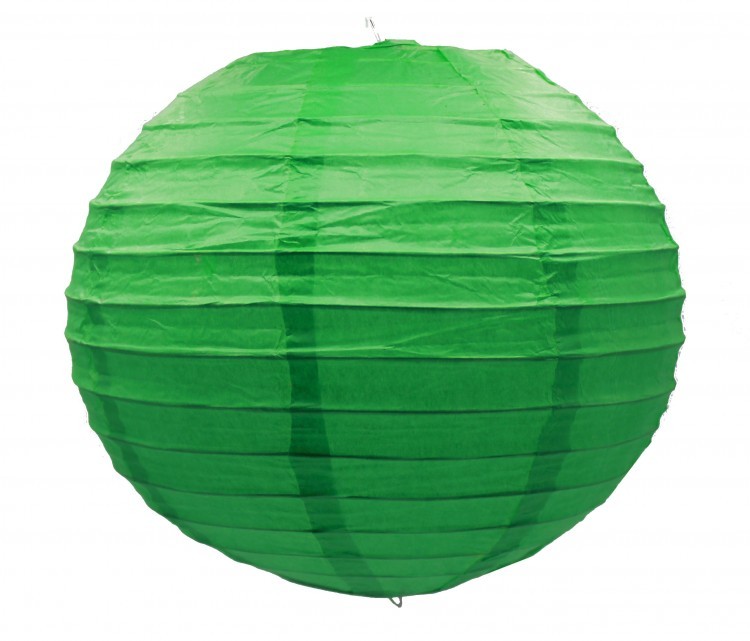 FX-20Н Фонарик бумажный (зелёный) d=20 см