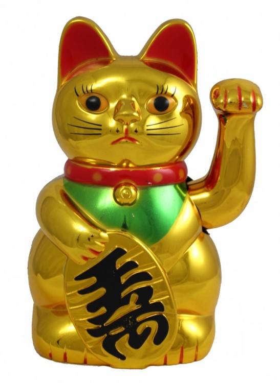 107133 Кот удачи 13*8,5 см