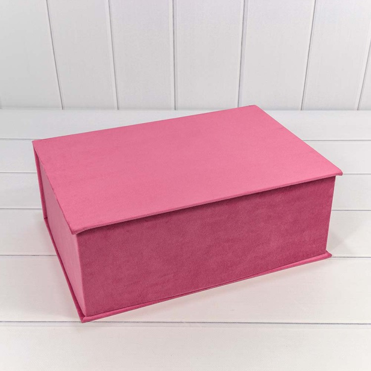 720450/5 Коробки "Книжка" Набор 1/6 39,5*27,5*15 "Бархат" Розовый 1/6