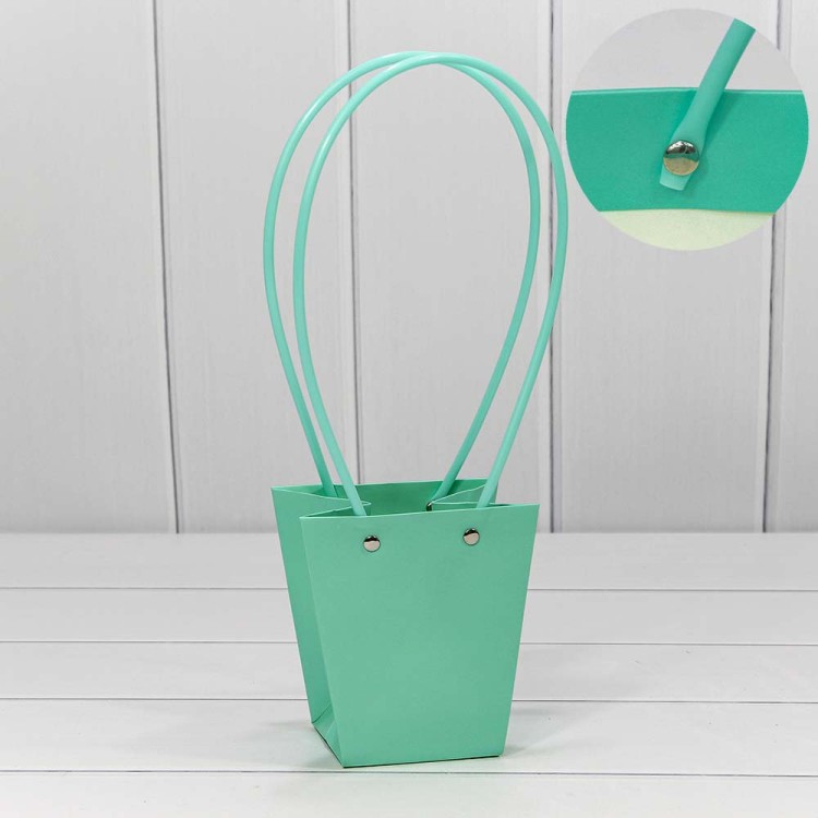 000171H/3 Пакет подарочный "Ваза для цветов" 12,5*12*8 Тиффани 1/10 1/200 1