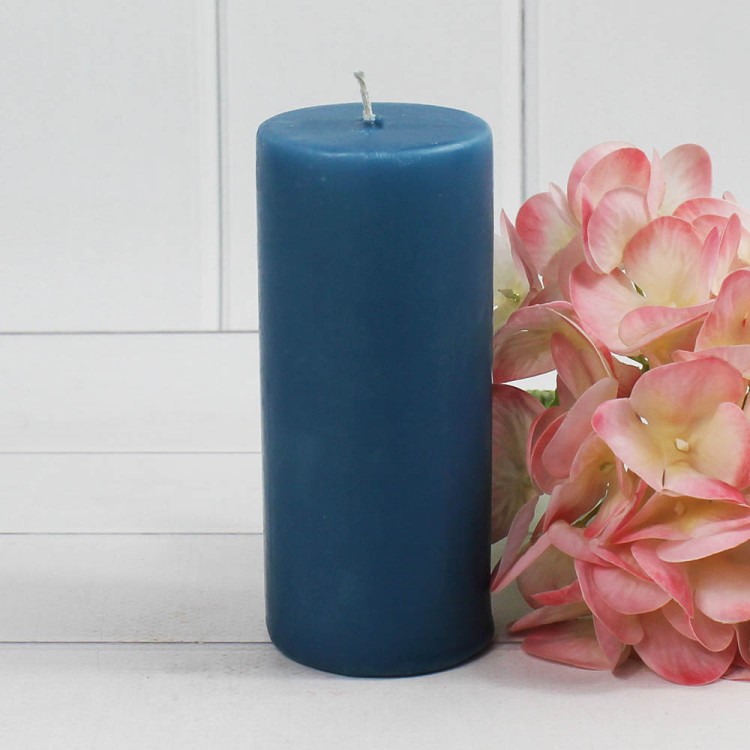 1381594400 Цилиндр 50 Н100 свеча парафиновая, берлинская лазурь