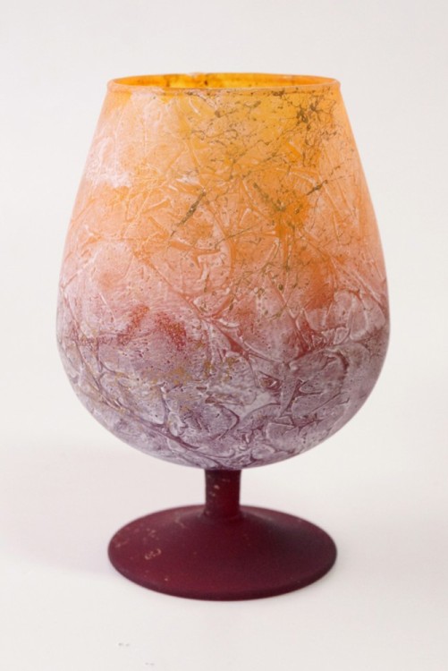 2705932075 Ваза -бокал "Юлия" бренди на ножке 1 л H-170мм D-115мм (0,84 л)