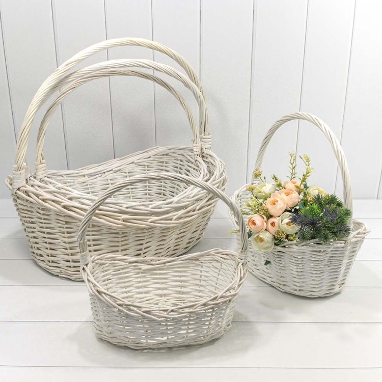 420800/1 Корзины плетёные "Китайский слиток" Набор 1/5 58*40*17/48 (±5%) с ручкой Белый 1/4 420800/1 Корзины плетёные "Китайский слиток" Набор 1/5 58*40*17/48 (±5%) с ручкой Белый 1/4