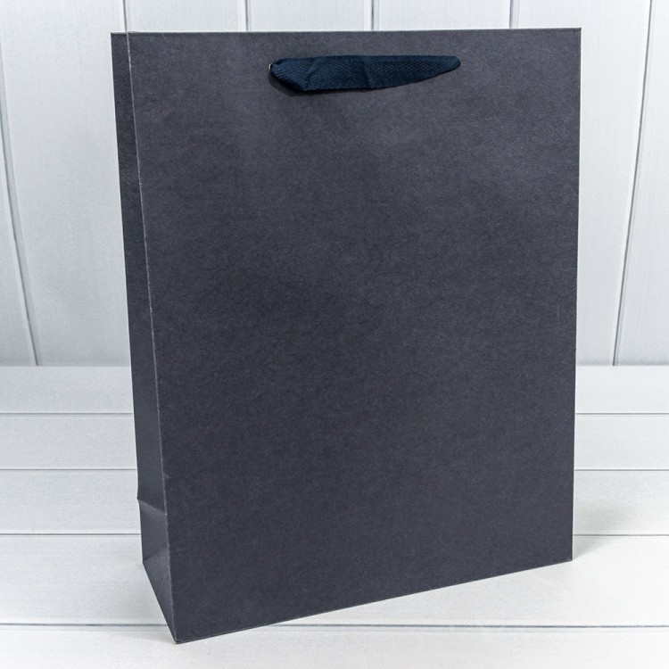 000187A Пакет подарочный Крафт 31,5*40*12 Синий  230Г 1/20 1/120