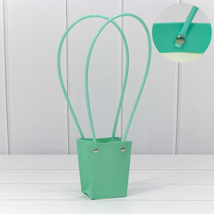 000171J/3 Пакет подарочный "Ваза для цветов" 10*9*6,5 Тиффани 1/10 1/300