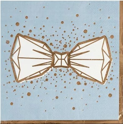 1502-5085 Салфетки Свадьба Luxe Grey, 6шт 33см