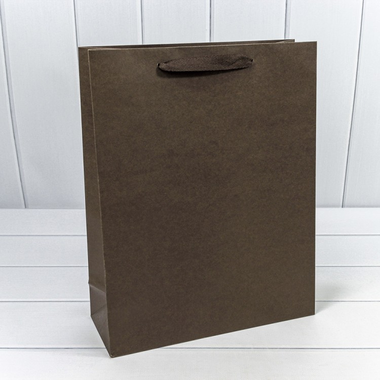 000186A Пакет подарочный Крафт Коричневый 31,5*40*12 230г 1/20 1/120