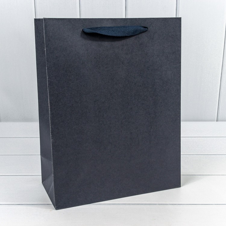 000187C Пакет подарочный  Крафт 25,5*33*12,5 Синий  230Г 1/20 1/240