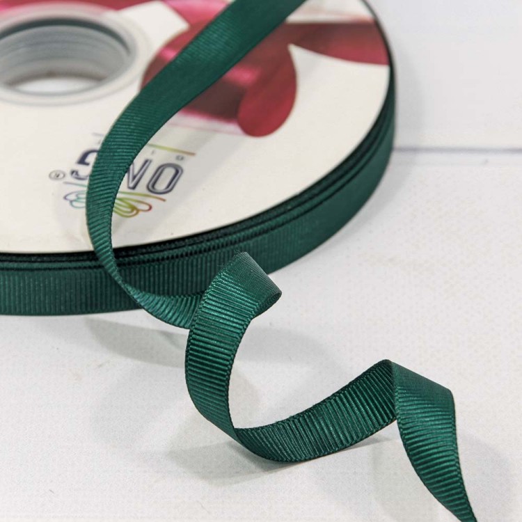 563-12/49 Лента Репсовая 1,2см*100ярд Тёмно-зелёный 1/21 1/84