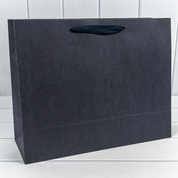 000187AA Пакет подарочный Крафт 40*32*15  Синий 230Г 1/20 1/120