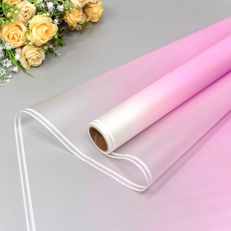 1624/672 Плёнка 0,58*10м матовая с двойной белой полосой 55мкм Розовый-672 1/30 1624/672 Плёнка 0,58*10м матовая с двойной белой полосой 55мкм Розовый-672 1/30