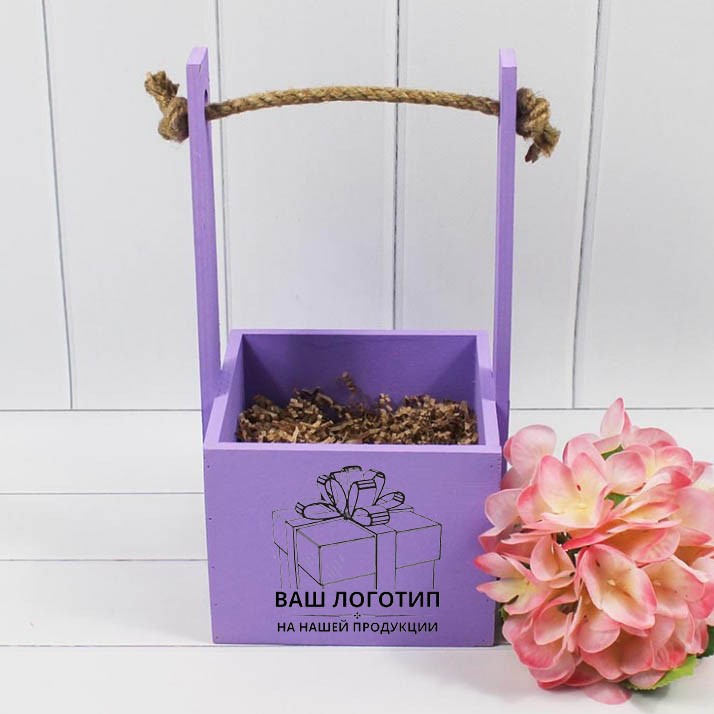 Ящик для декора с Ручкой (от 100 шт.)