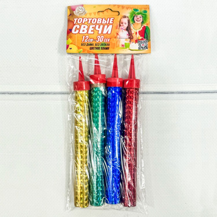 PTC-1240 Фонтан тортовый "Цветное Пламя" 12см 1/4 1/160