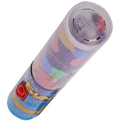 1501-1141 Хлопушка Бумфети 25см Круги фольга