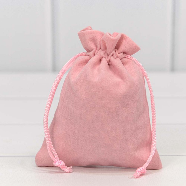 000811I/21 Мешочки бархатные 10*12 Розовый 1/50 1/2000