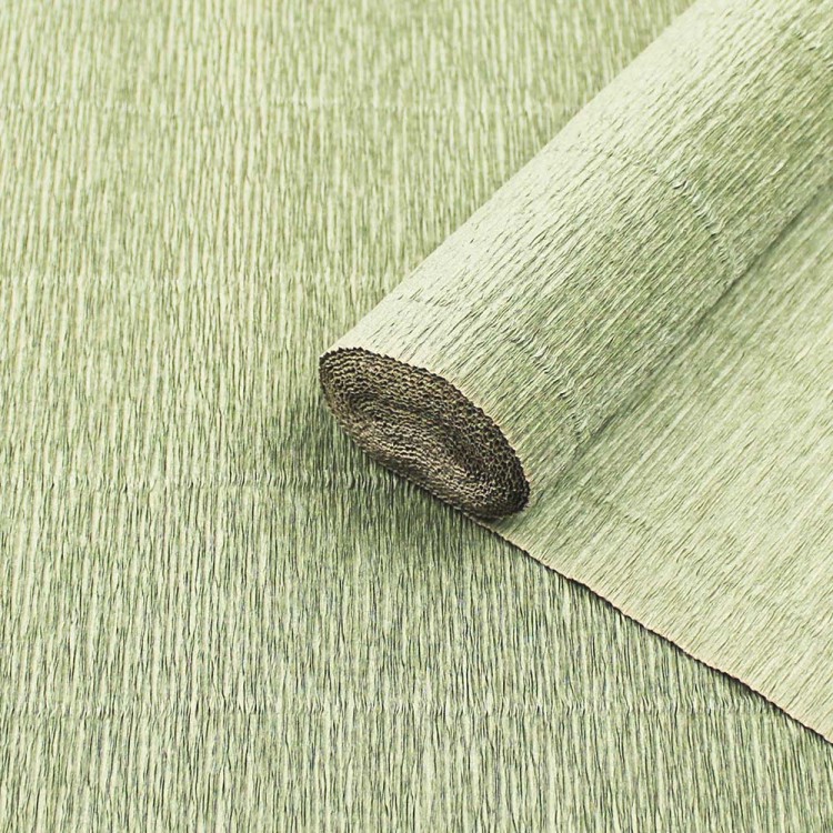 17А8 Бумага гофрированная "К/Р" (1кор/60шт) Оливковый темный (180 гр) 50*250см 1/60