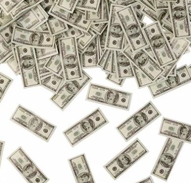 1501-1144 Хлопушка Бумфети 40см Доллар