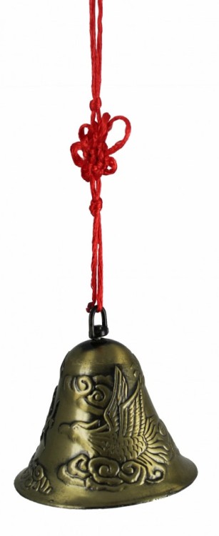 888111-22 Колокол феникс и дракон 17*6 см