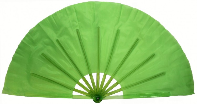 VR10-2H Веер для танцев зеленый 82 см 1/2