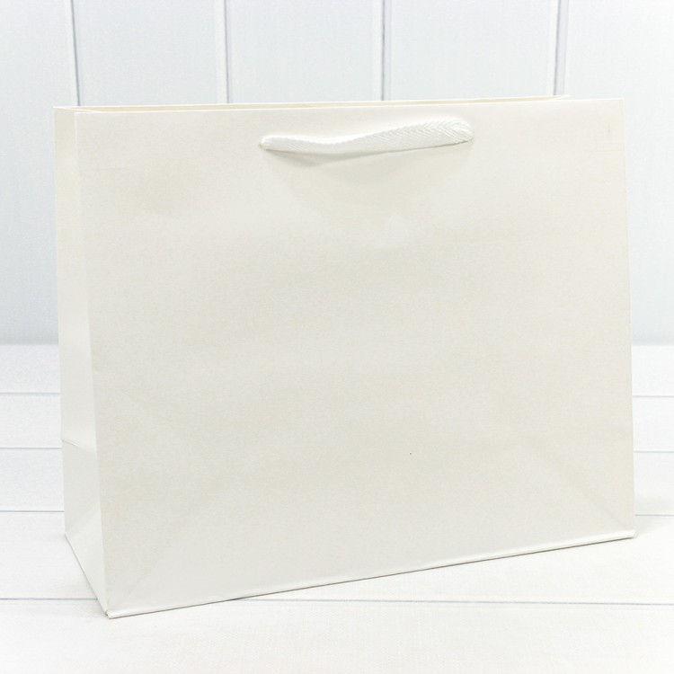 000221CA/9 Пакет подарочный Крафт "Люкс" 32*26*13 210г Белый 1/10 1/240